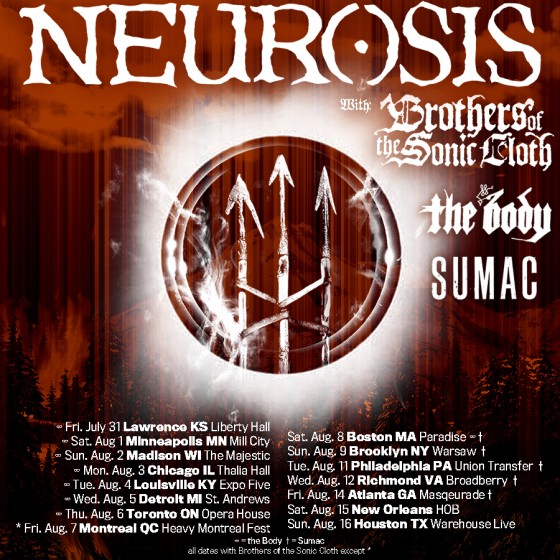 NEUROSIS To Embark On Their Most Extensive Stateside Tour In Over