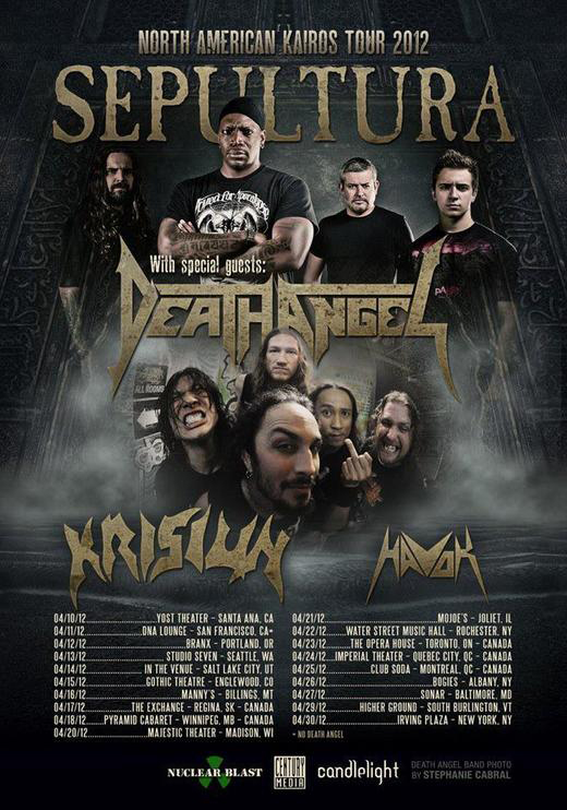 Havok Denver Thrashers Kick Off North American Tour With Sepultura Tonight Earsplit Compound 8207