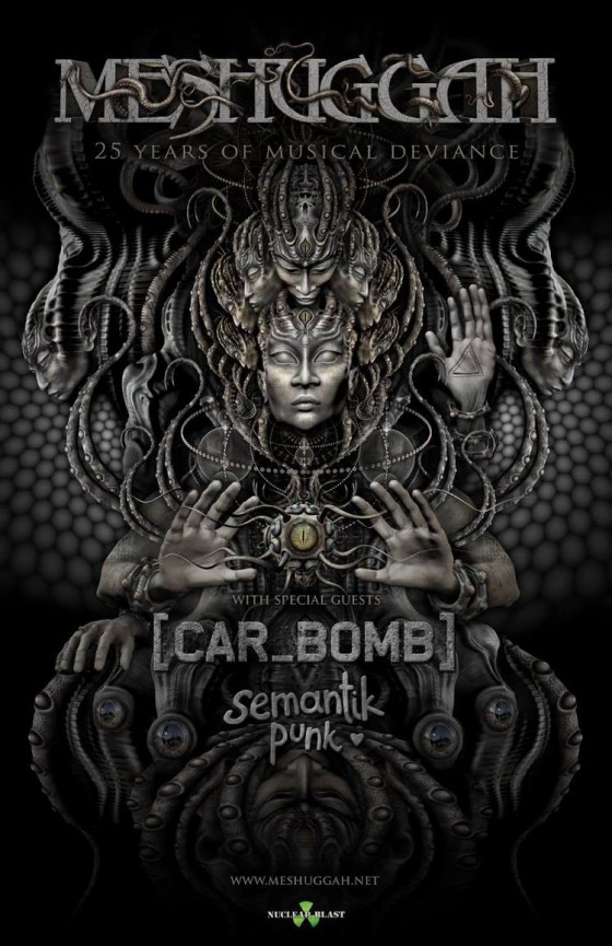 CAR BOMB To Supply Direct Support For Meshuggah On 25 Years of Musical  Deviance European Tour; New Album From Long Island Tech Decimators Coming  In 2015 - Earsplit Compound