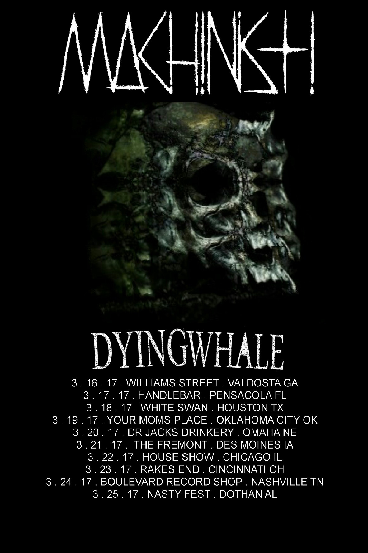 Dying Whale March tour