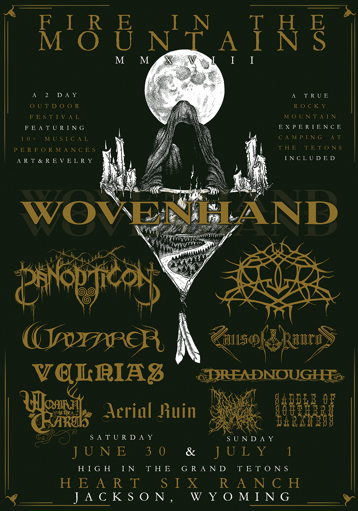 FIRE IN THE MOUNTAINS Final Lineup Announced; Wovenhand, Panopticon