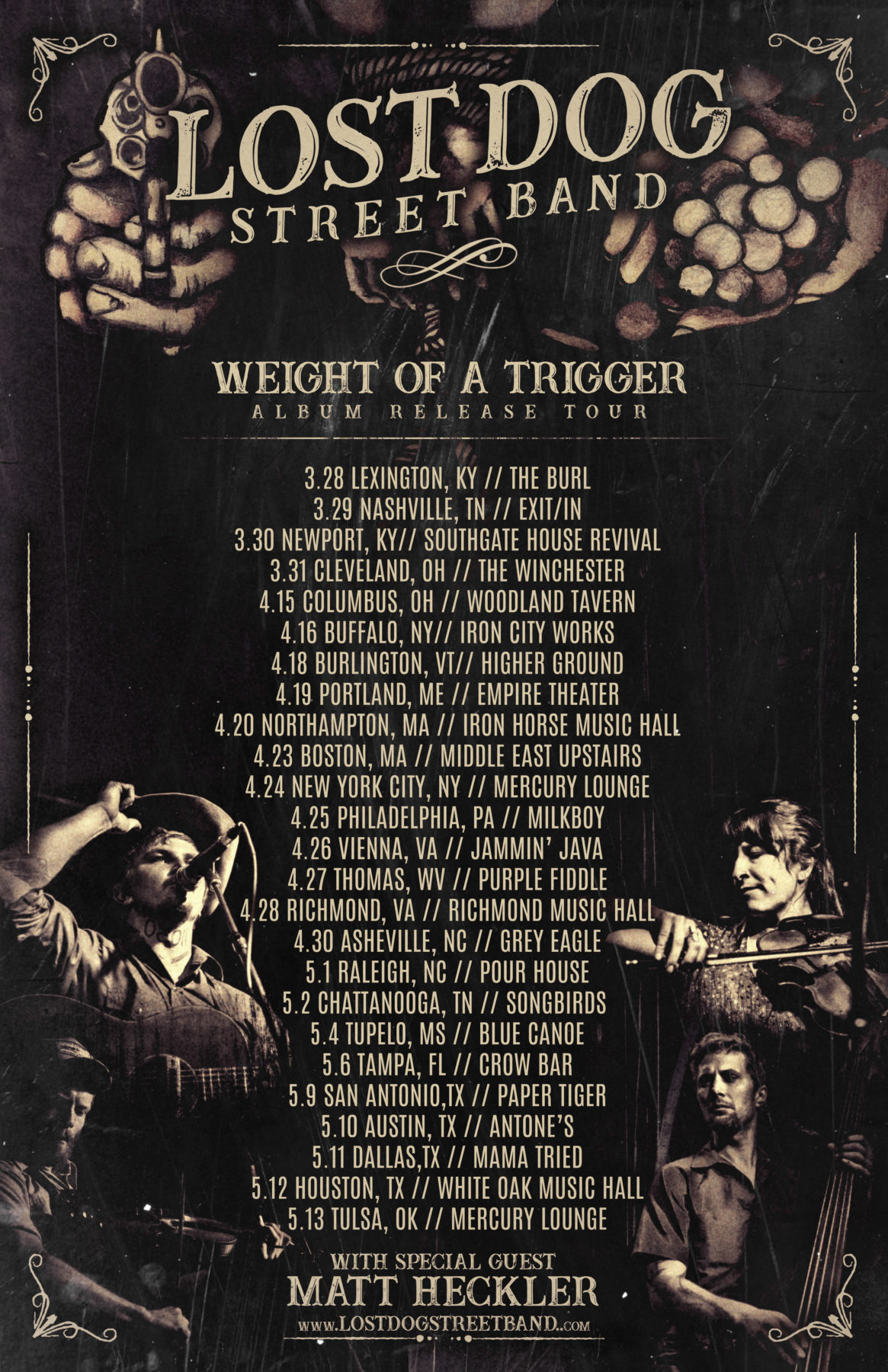 LOST DOG STREET BAND Weight Of A Trigger LP Hits 5 On Billboard