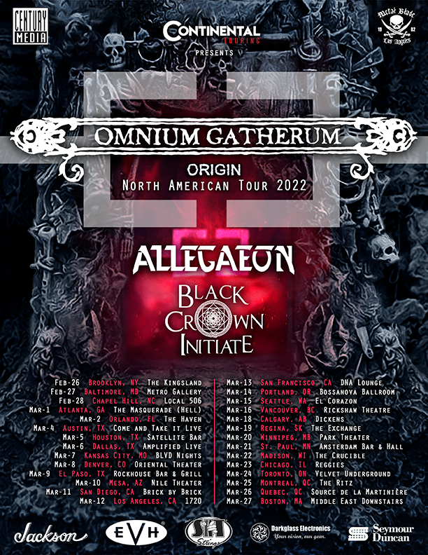 Allegaeon To Kick Off North American Tour With Omnium Gatherum This