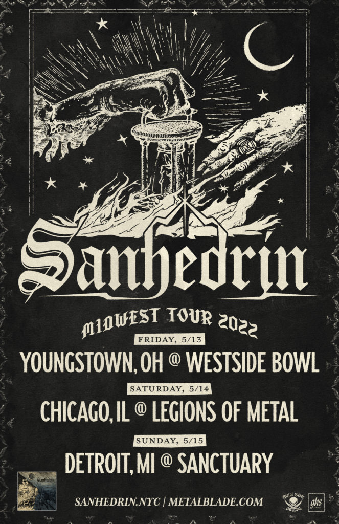 SANHEDRIN: Brooklyn Power Trio To Kick Off Midwest Tour This Weekend; Band  To Perform On Legions Of Metal Fest - Earsplit Compound