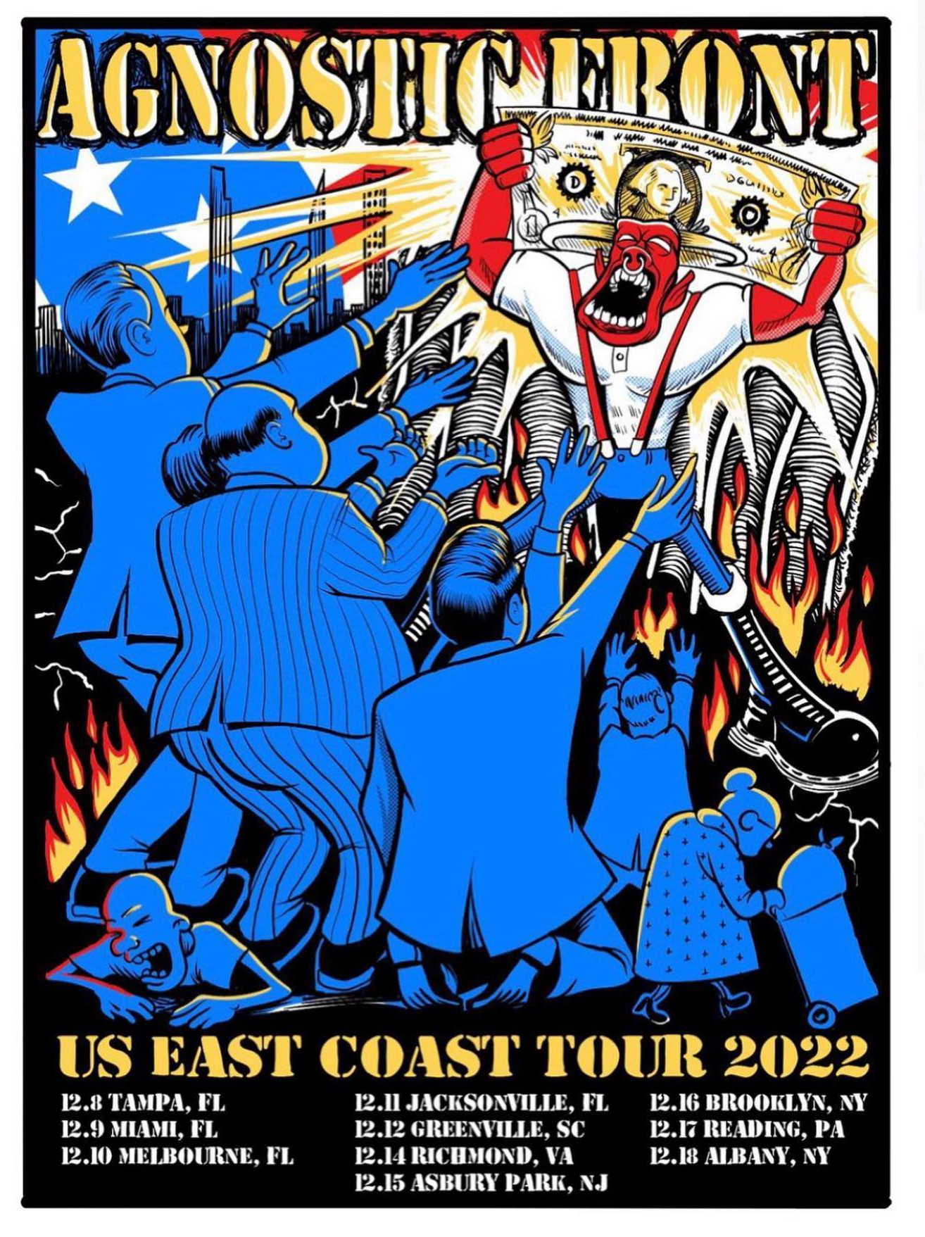 agnostic front tour dates 2022